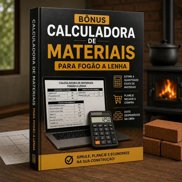 Bônus 2: Calculadora de Materiais para Fogão a Lenha