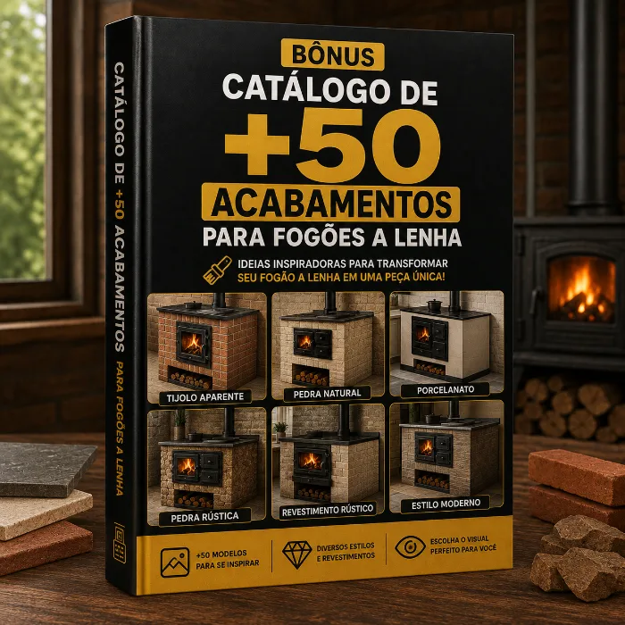 Bônus 5: Catálogo de +50 Acabamentos para Fogões a Lenha